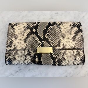 GIGI NEW YORK Melrose Clutch, Italian Printed Python
